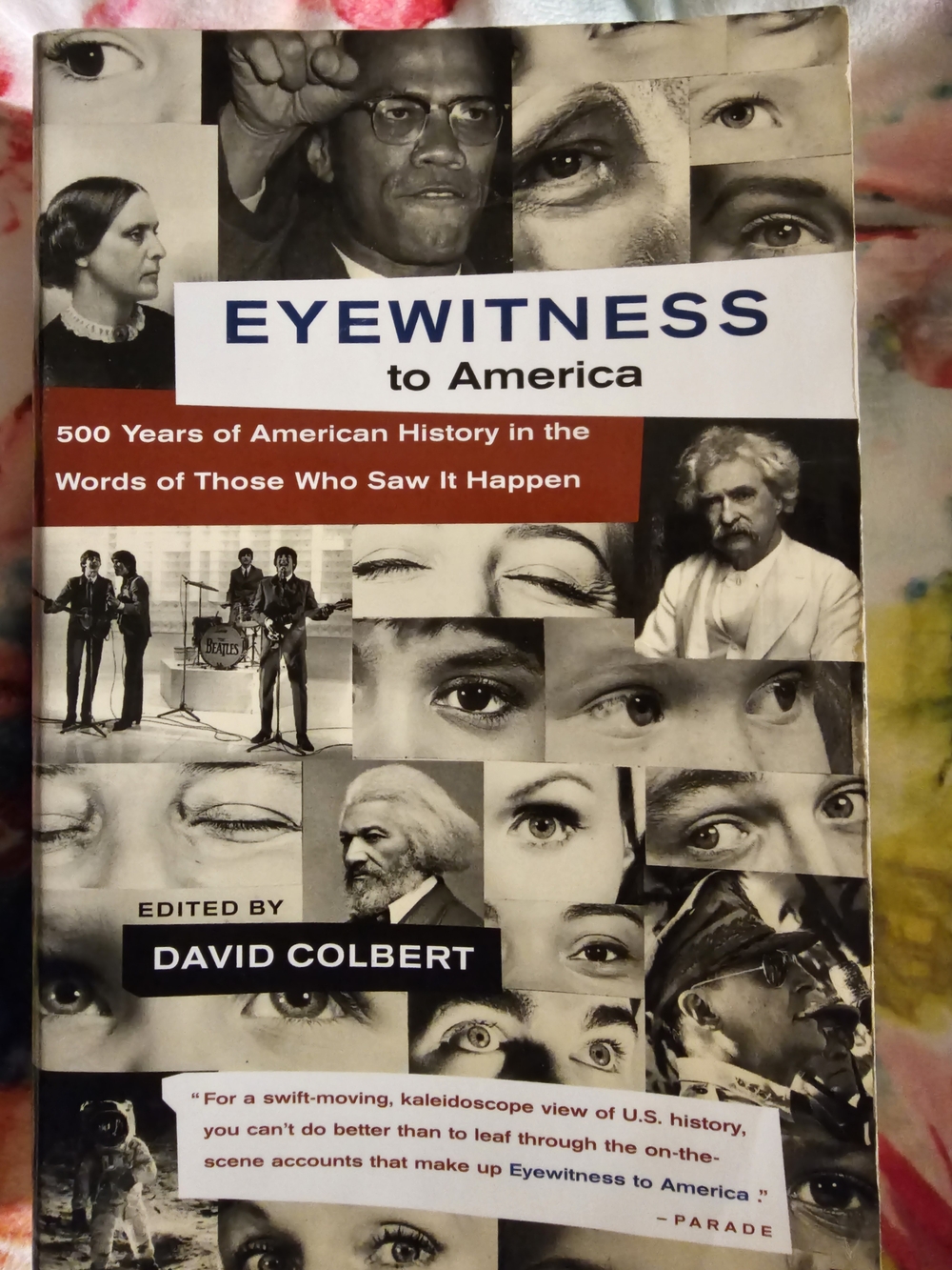 Eyewitness to America by David Colbert — Black, White, Red Cover